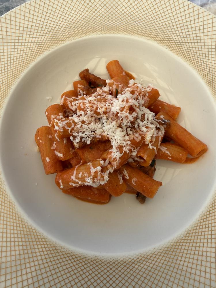 Rigatoni with pecorino