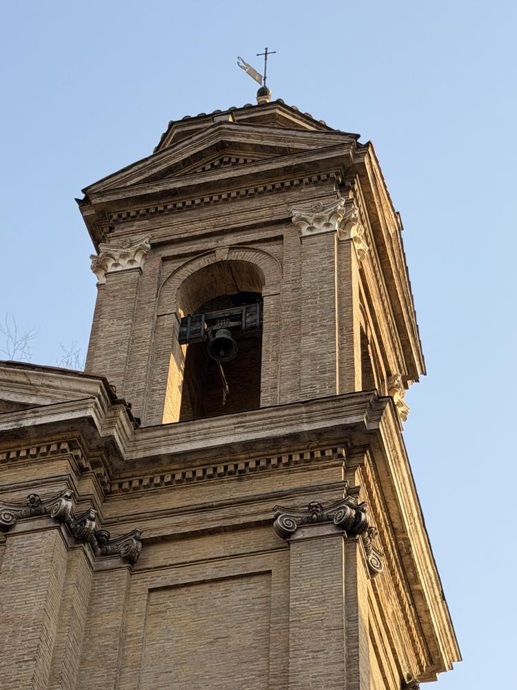 A church bell tower